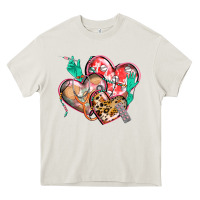 Cream nurse hearts Heavy Core Tee - CowGirlArtShop