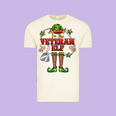 Im The Veteran Elf Vintage Tee Designed By Fadigitalartstudio