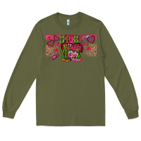 Army Green Stuck On You Long Sleeve Tee - CowhideDigitalArt