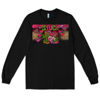 Black Stuck On You Long Sleeve Tee - CowhideDigitalArt
