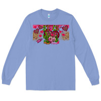 Colony Blue Stuck On You Long Sleeve Tee - CowhideDigitalArt