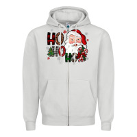 Dove Grey ho ho ho Zipper Hoodie - JahusDesignShop