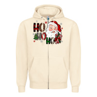 Sandshell ho ho ho Zipper Hoodie - JahusDesignShop