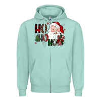 Seafoam ho ho ho Zipper Hoodie - JahusDesignShop