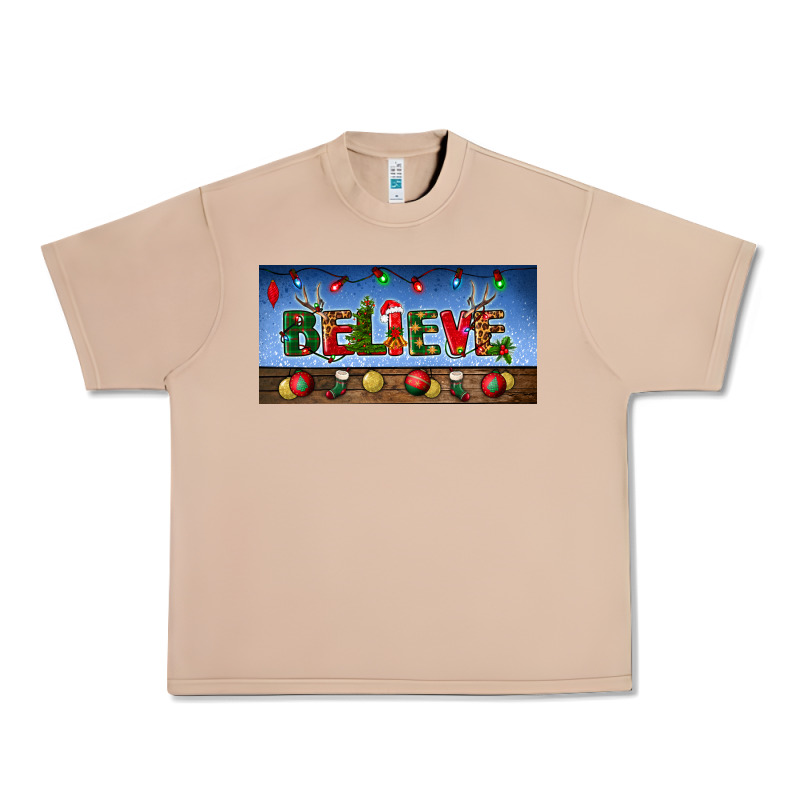 Christmas Believe License Plate Urban Heavy Tee by BundleAndBundleShop | Teevron