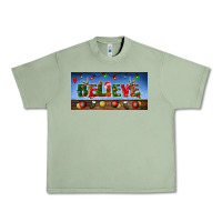Oil Green christmas believe license plate Urban Heavy Tee - BundleAndBundleShop