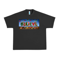 Pigment Black christmas believe license plate Urban Heavy Tee - BundleAndBundleShop