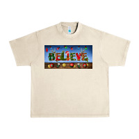 Sandshell christmas believe license plate Urban Heavy Tee - BundleAndBundleShop