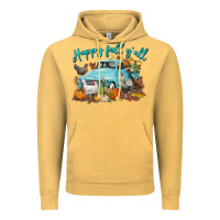 Vintage Mustard Happy Fall Y'all Vintage Hoodie - LillyAllenDesigns