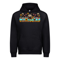 Black western pug dogs Urban Hoodie - Jasminsmagicworld