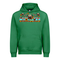 Emerald western pug dogs Urban Hoodie - Jasminsmagicworld