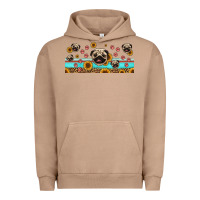 Pigment Burro western pug dogs Urban Hoodie - Jasminsmagicworld