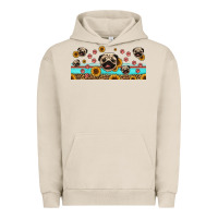 Pigment French Oak western pug dogs Urban Hoodie - Jasminsmagicworld