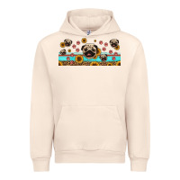 Sandshell western pug dogs Urban Hoodie - Jasminsmagicworld