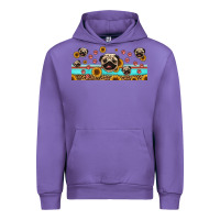 Tulip western pug dogs Urban Hoodie - Jasminsmagicworld