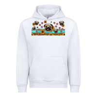 White western pug dogs Urban Hoodie - Jasminsmagicworld