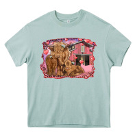 Arona Valentine's day mama cow and baby cows Heavy Core Tee - RanaPortraitStore