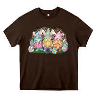Chocolate Brown Easter Day gnomes Heavy Core Tee - HowdyJamesFarm