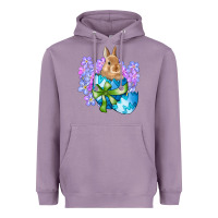 Lavender easter bunny egg flowers Heavyweight Hoodie - RanaPortraitStore