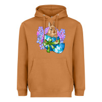 Meerkat easter bunny egg flowers Heavyweight Hoodie - RanaPortraitStore