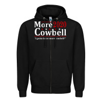 Black more cowbell 2020 election Zipper Hoodie - artisFamous