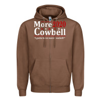 Chestnut more cowbell 2020 election Zipper Hoodie - artisFamous