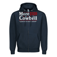 Navy more cowbell 2020 election Zipper Hoodie - artisFamous