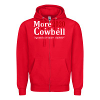 Red more cowbell 2020 election Zipper Hoodie - artisFamous
