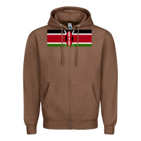 Chestnut kenya flag Zipper Hoodie - artisFamous
