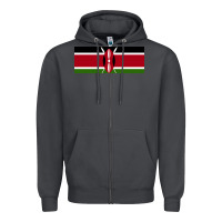 Smoke kenya flag Zipper Hoodie - artisFamous