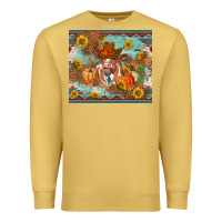 Antique Gold Fall heifer cow Premium Sweatshirt - RanaPortraitStore
