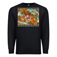 Black Fall heifer cow Premium Sweatshirt - RanaPortraitStore