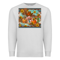 Dove Grey Fall heifer cow Premium Sweatshirt - RanaPortraitStore