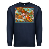 Navy Fall heifer cow Premium Sweatshirt - RanaPortraitStore