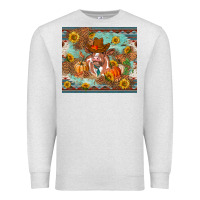 Oatmeal Heather Fall heifer cow Premium Sweatshirt - RanaPortraitStore