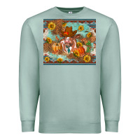 Seafoam Fall heifer cow Premium Sweatshirt - RanaPortraitStore