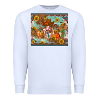 White Fall heifer cow Premium Sweatshirt - RanaPortraitStore