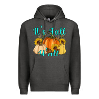 Charcoal Heather it's fall y'all Premium Hoodie - Artiststas