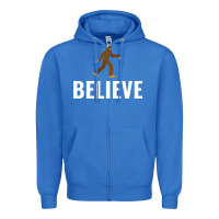 True Royal believe bigfoot white Zipper Hoodie - artisFamous