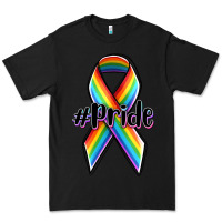 Black pride lgbtq awareness ribbon Premium Tee - OliviaCreatesArt