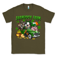 Army Green Shamrock farm Classic Tee - CowGirlArtShop