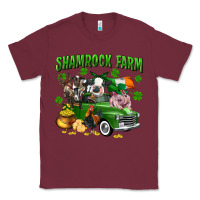 Burgundy Shamrock farm Classic Tee - CowGirlArtShop