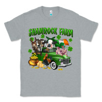 Heather Grey Shamrock farm Classic Tee - CowGirlArtShop