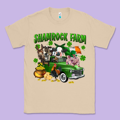 Shamrock Farm Classic Tee Designed By Cowgirlartshop