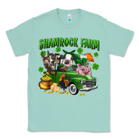 Seafoam Shamrock farm Classic Tee - CowGirlArtShop