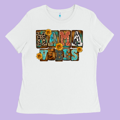 Western Mama Vibes Mother's Day Ladies Tee Designed By Fadigitalartstudio