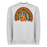Fall Pumpkin Rainbow Heavyweight Sweatshirt | Teevron