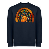 Navy fall pumpkin rainbow Heavyweight Sweatshirt - JahusDesignShop