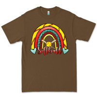 Cacao Softball Rainbow Premium Tee - RanaPortraitStore