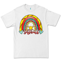 White Softball Rainbow Premium Tee - RanaPortraitStore